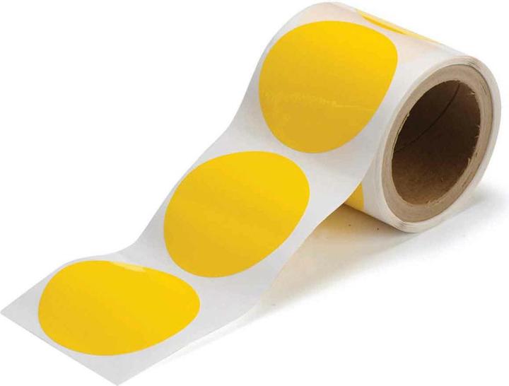 Immagine prodotto Brady B-514, ToughStripe, nastro per marcare i pavimenti, cerchio/punto, poliestere, giallo, diametro 89