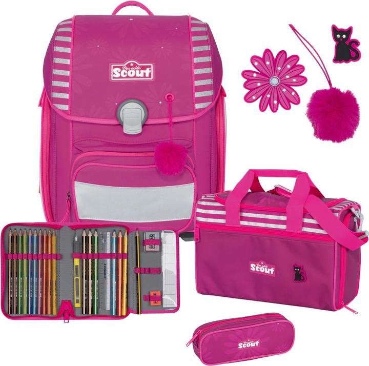 Immagine prodotto Scout Set di zaini per la scuola Genius Pretty (19 l)