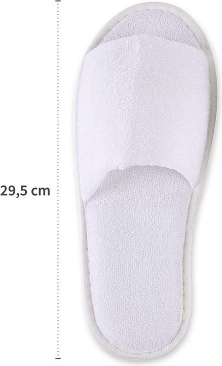 Image du produit Hygonorm Einweg Hotelslipper aus Baumwolle | vorne geschlossen | mit Noppen (29.5)