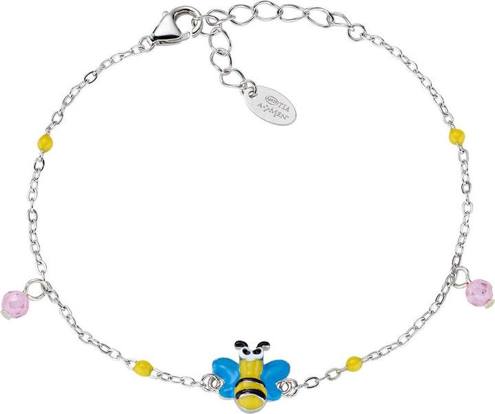 Amen Junior Bee Armband (16 cm, Emaille, Silber 925)