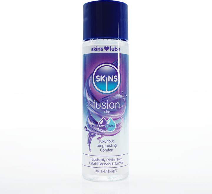 Actual product image Skins Fusion Hybrid Silicone and Water Based Lubricant 4.4 fl oz (130ml) (130 ml)