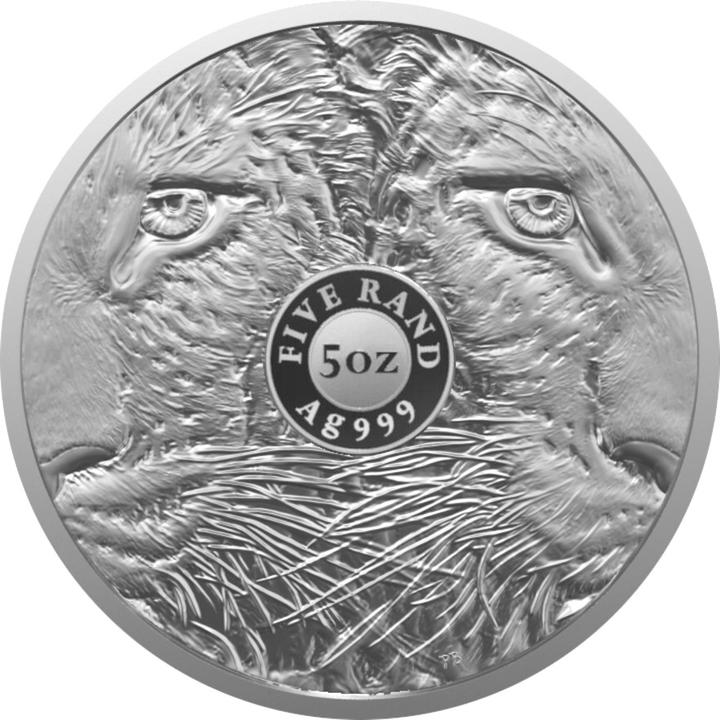 Image du produit South Africa Mint Argent Léopard 5 oz - Big Five Série II - 2023 (999, 2023)