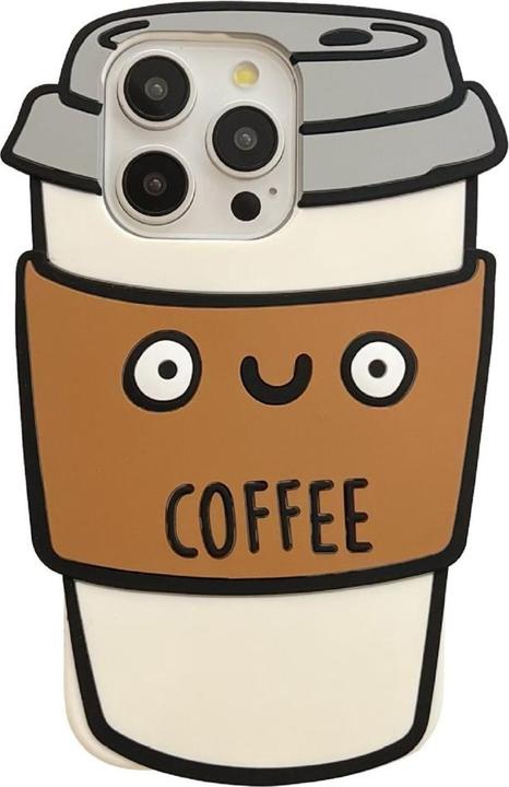 Image du produit Ueli Express Drôle d'étui en silicone pour tasse à café 3D (Apple iPhone 15 Pro)