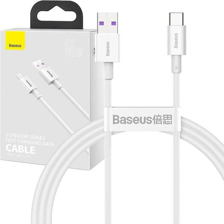 Actual product image Baseus USB A – USB C (1 m, USB 2.0, 66 W)
