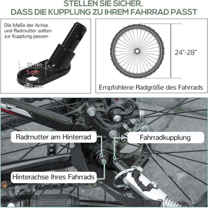 Actual product image Swisshandel24 2-in-1 bicycle trailer Cargo trailer Transport trailer for bicycle with 20 inch pneumatic tyres 40