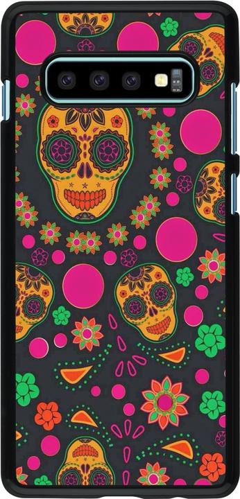 Immagine prodotto PhoneLook Copertina Halloween 22 teschi messicani colorati (Samsung Galaxy S10+)