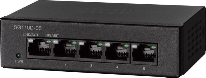 Produktbild Cisco SG110D-05 5-PORT GBIT DESKTOP (5 Ports)