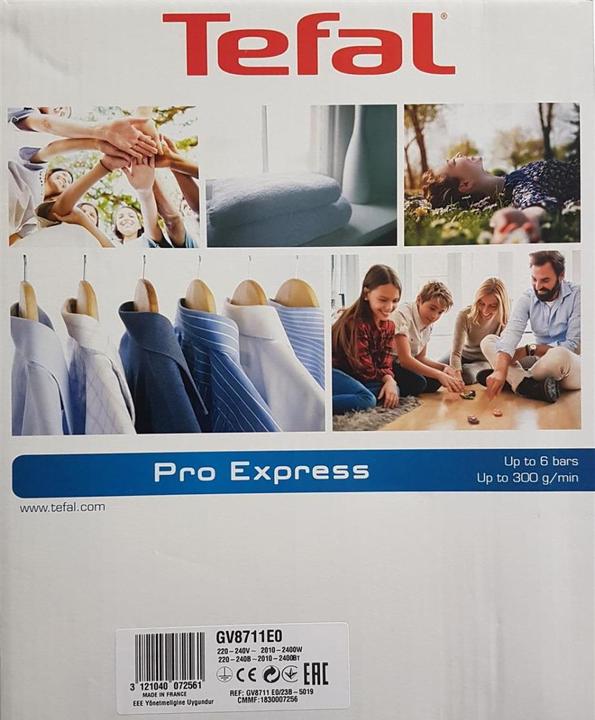 Actual product image Tefal GV8711 Pro Express (2400 W, 300 g/min)