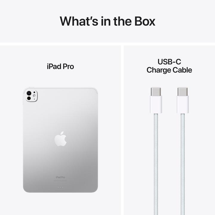 Actual product image Apple iPad Pro 2024 11 Nanotexturglass (M4) (WLAN only, 11", 2000 GB, Silver)