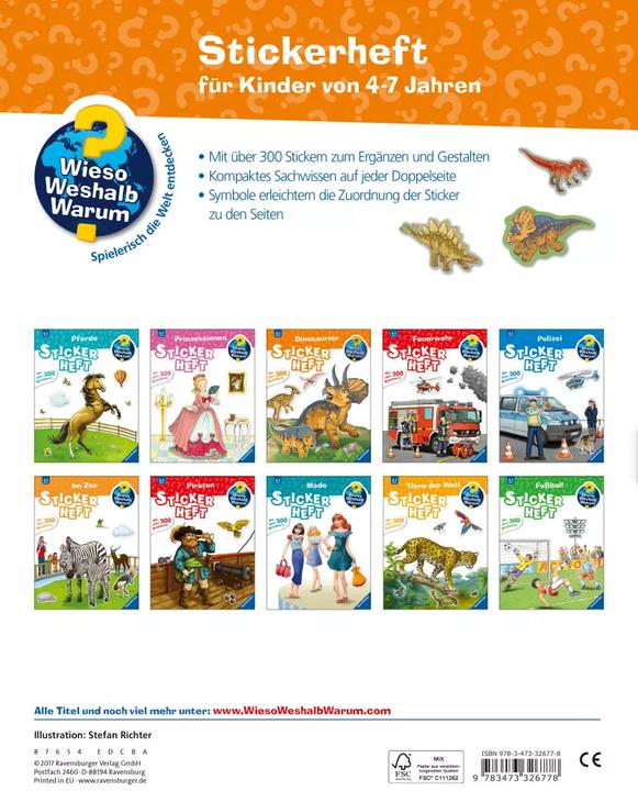 Immagine prodotto Ravensburger Dinosaurier (Tedesco, Stefan Richter, 2017)