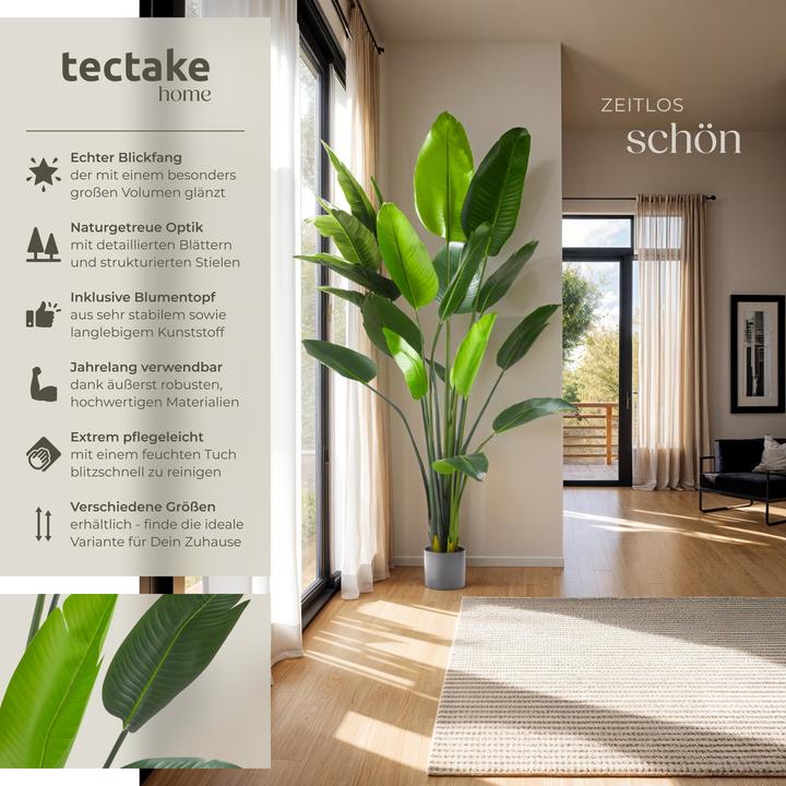 Image du produit tectake Arbre de paradis artificiel Tropic,naturellement fidèle (180 cm)