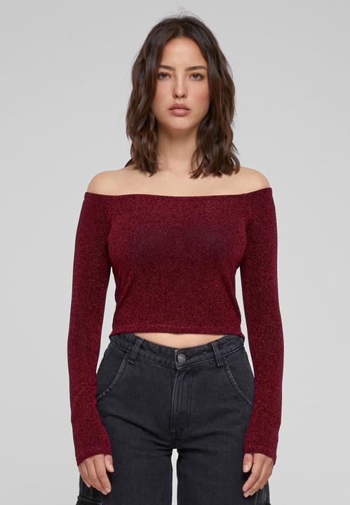 Immagine prodotto Urban Classics Ladies Off Shoulder Glitter Longsleeve (4XL)