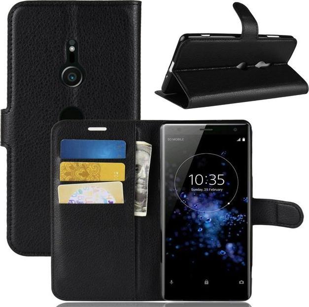 Actual product image MU Classic Litchi Leather Bookcover Series (Sony Xperia 10)