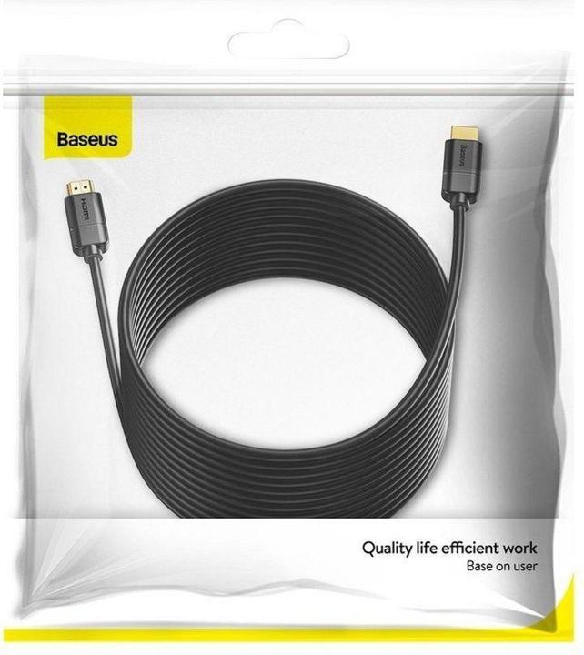 Actual product image Baseus high definition Series HDMI To HDMI Adapter Cable 8m Black (8 m, HDMI)