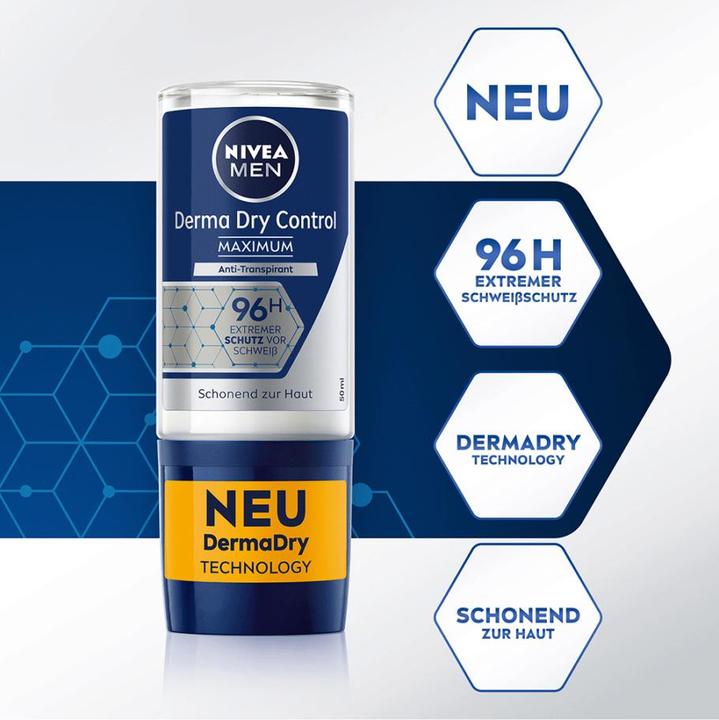 Produktbild NIVEA DermaDry (Roll-on, 50 ml)