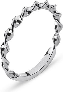 Image du produit Natsumi Schmuck Bague en or blanc 18C/750 torsadé (57, Or 750/18 K)