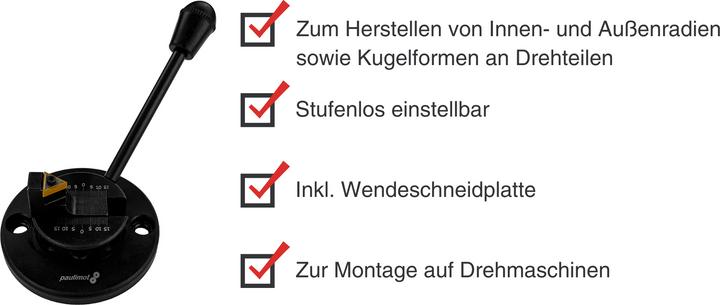 Produktbild Paulimot Kugeldrehvorrichtung mit Schneidplatte