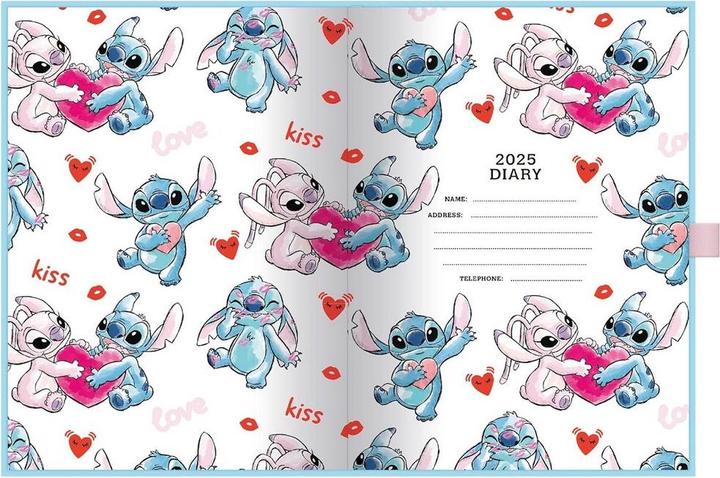 Actual product image Lilo & Stitch You're My Fav 2025 A5 Diary (A5, Lined)