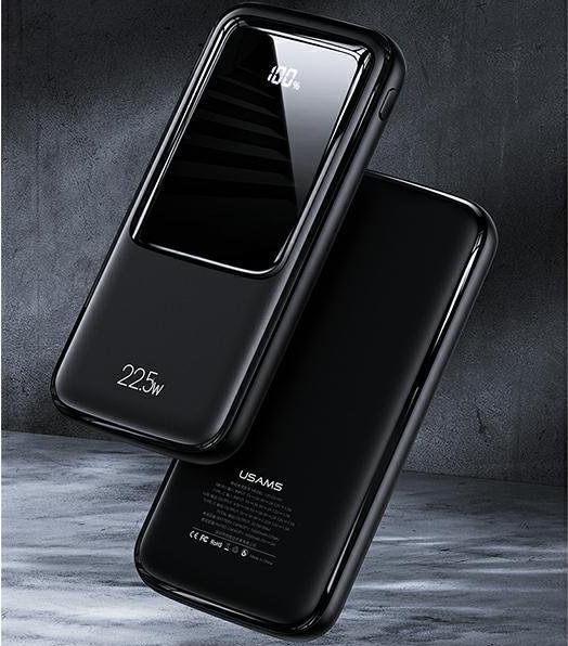 Image du produit Usams PB58 10000 mAh Power Bank Noir (10KCD16101) (10000 mAh, 22.50 W, 37 Wh)