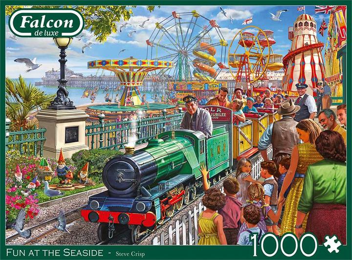 Actual product image Jumbo Falken jigsaw puzzle - Fun by the sea, 1000 pieces. (1000 pieces)