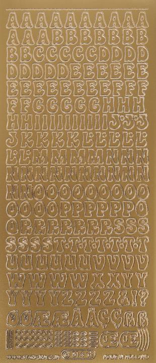 Image du produit Meyco Autocollants en relief "Lettres majuscules