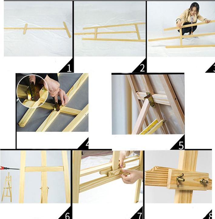 Actual product image I Am Creative Wooden easel studio stand 175cm