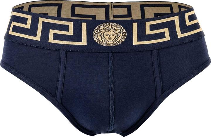 Actual product image Versace Underpants Tri-Pack Slip Jersey Topeka Bi-Stretch Cotton Organic New Logo (L, pack of 3)