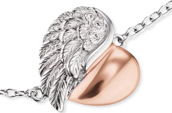 Immagine prodotto Engelsrufer Bracciale ala cuore (17.50 cm, Argento 925)
