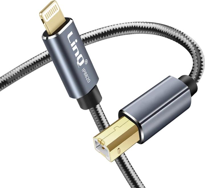 Produktbild LinQ Lightning auf USB-B Kabel (1.50 m, USB 3.2 Gen 1)