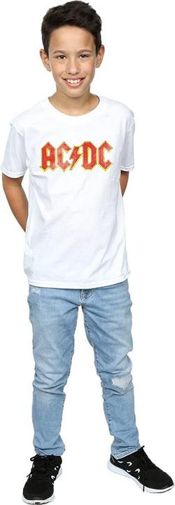 Immagine prodotto AC/DC T-shirt da bambino in cotone con logo (angosciato) (140, 146)