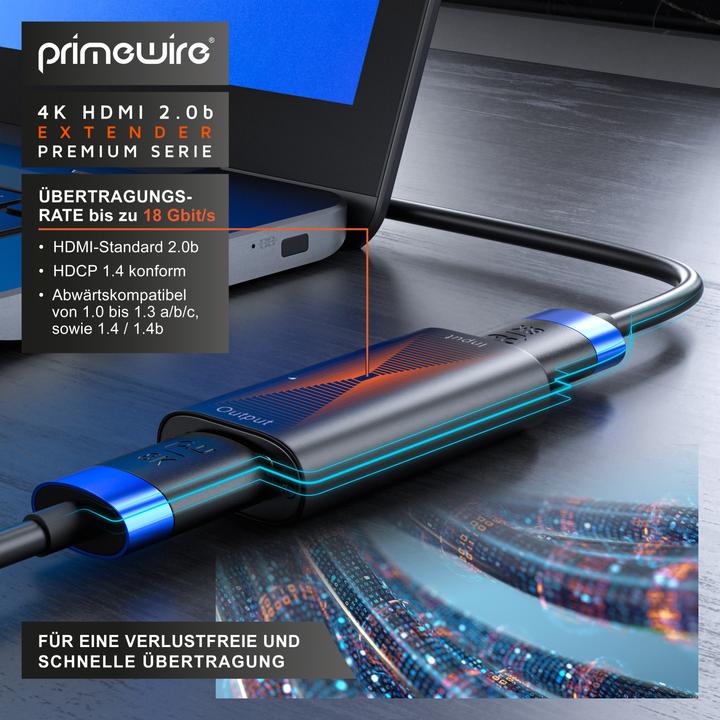 Immagine prodotto Primewire Amplificatore attivo 4K HDMI 2.0b, ripetitore di segnale HDMI 2.0, fino a 20 metri di distanza