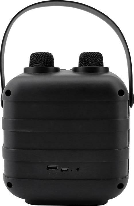 Immagine prodotto Soundmaster BT2024SW Sistema karaoke Incl. microfono, ricaricabile Nero (Corrente elettrica)