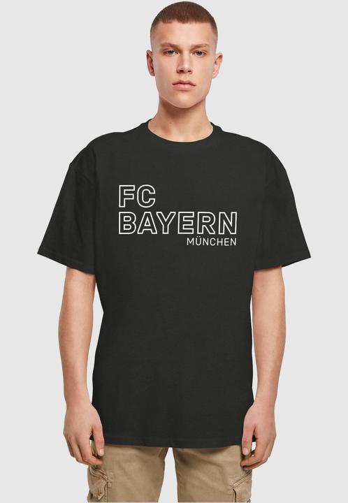 Actual product image FC Bayern München Logo Vertical Heavy Oversized Tee - 115359 (L)