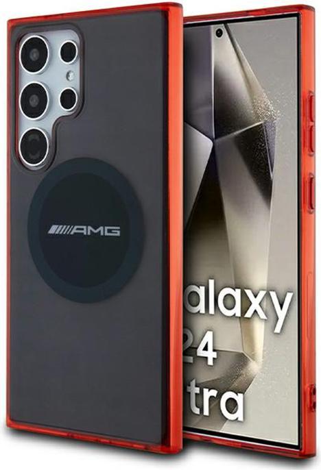 Immagine prodotto Mercedes AMG AMHMS24L23HBCK S24 Ultra S928 czarny/nero custodia rigida MagSafe trasparente bicolore (Samsung Galaxy S24 Ultra)