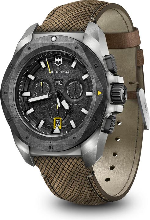 Image du produit Victorinox I.N.O.X. Chrono 43, SIR, BLK dial,BRN structured m (Swiss Made, Chronographe, 43 mm)