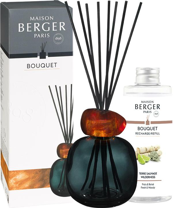 Image du produit Maison Berger Duftstäbchen Minéral + 180 ml Terre Sauvage, Schwarz (180 ml)