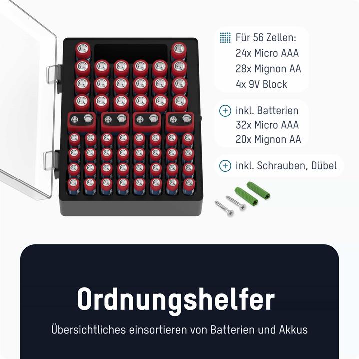 Image du produit Ansmann Piles alcalines Micro AAA / LR03 & Mignon AA / LR6 Carton de 52 pièces (52 pcs, AA, AAA)