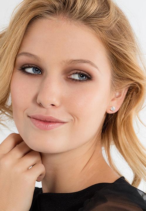 Image du produit Thomas Sabo Boucles d'oreilles cloutées en pierre blanche (Argent 925)