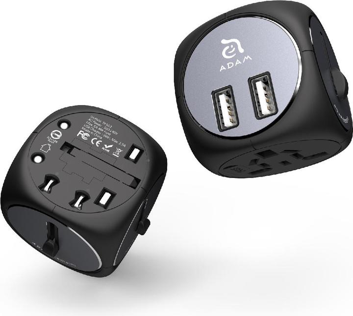 Immagine prodotto Adam Elements OMNIA TA502 - Adattatore da viaggio, nero/grigio