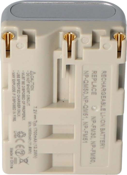 Produktbild AccuCell Akku Sony NP-QM50, Sony NP-QM51 (Kamera Akku)