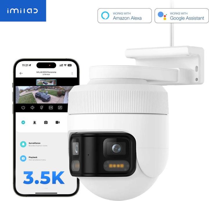 Produktbild imilab Xiaomi EC6 Panorama Security Camera 3K White EU CMSXJ115A