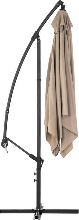 Produktbild Uniprodo Ampelschirm Sonnenschirm Pendelschirm viereckig 250 x 250 cm neigbar UPF 50+ (2.49 m)