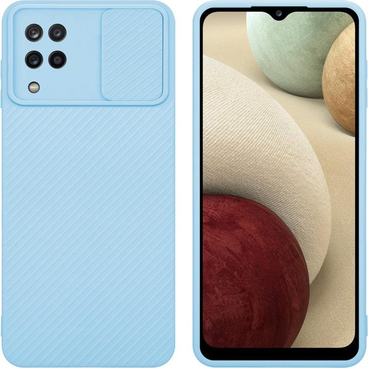 Productafbeelding Cadorabo Hoesje voor Samsung Galaxy A12 / M12 in TPU met camerabescherming LM009 Style (Samsung Galaxy M12, Samsung Galaxy A12)