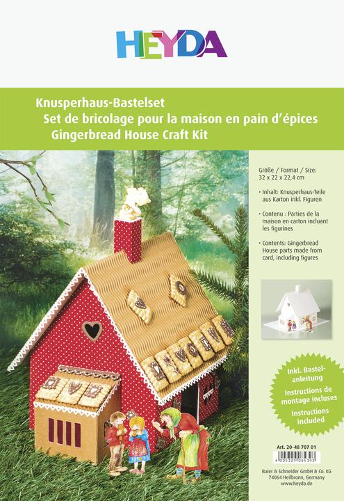 Image du produit Heyda Kit de bricolage Déco Maison croustillante carton blanc, A4