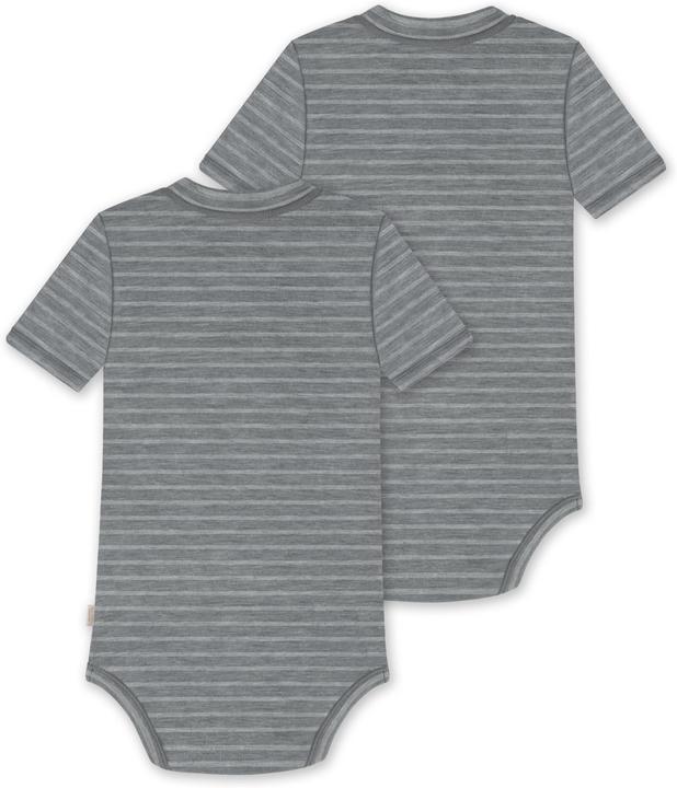 Actual product image Normani Set of 2 baby merino short-sleeved body "Tihoi" - 9313 (74)