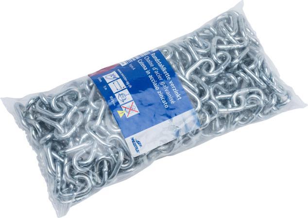 Meister Round steel chain form A galvanized (5 m)