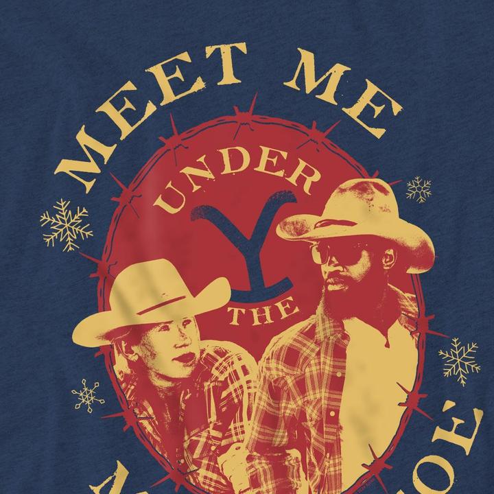 Immagine prodotto Yellowstone Meet Me Under The Mistletoe Maglietta Natale Adulto Unisex (XL)