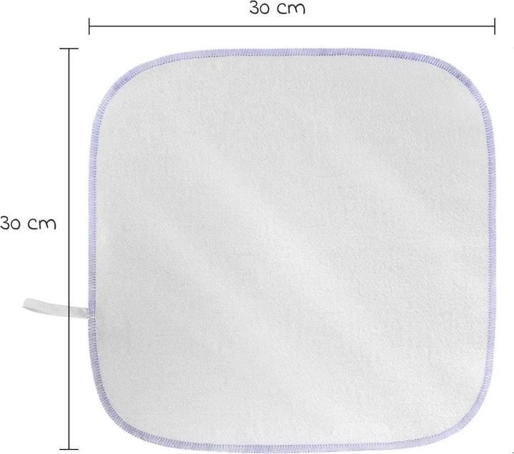 Image du produit Makian Lingettes en molleton Molton Flanell Baby Gants de toilette Pack de 9 30 x 30 cm (30 cm, 30 cm)