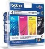 Actual product image Inkadoo Brother LC-1100HYRBWBP Ink cartridge MultiPack CMY 750 pages ISO/IEC 24711 PU=3 (M, Y, C)