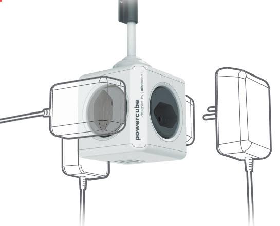 Actual product image Allocacoc PowerCube Extended S+ (5 x, Type 13, 1.50 m)